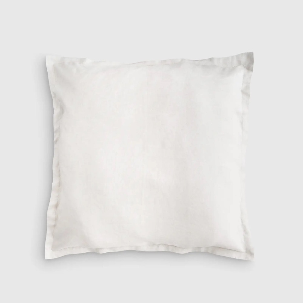 NWOT QUINCE European Linen Euro Sham White 6127